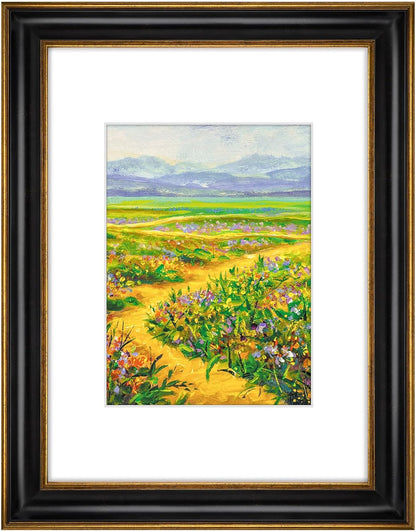 Golden State Art, 11x14 Photo Frame with Mat for Pictures 8x10 and Real Glass (Dark Gold Brown & Bronze Pewter Panel with White Color Mat, 1.25 Inch Frame Border)