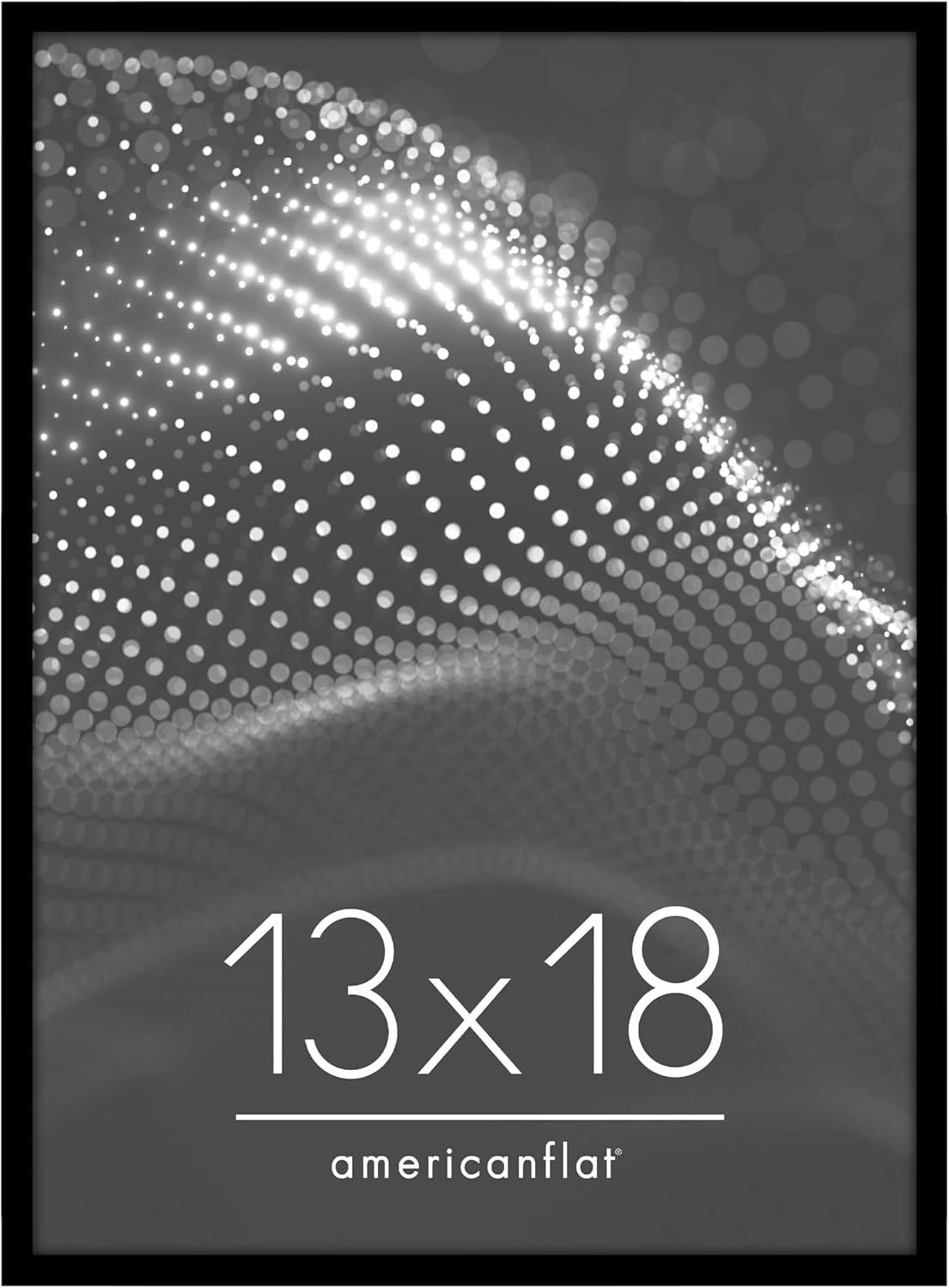 Americanflat 24x36 Poster Frame with Polished Plexiglass - Streamline Collection - Thin Border Picture Frame for Wall Display - Hanging Hardware Included - Black - Colors A