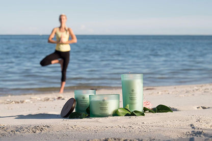 Chesapeake Bay Candle PT40886 Scented Candle Awaken + Invigorate (Lemongrass Eucalyptus) Medium Green Home Décor