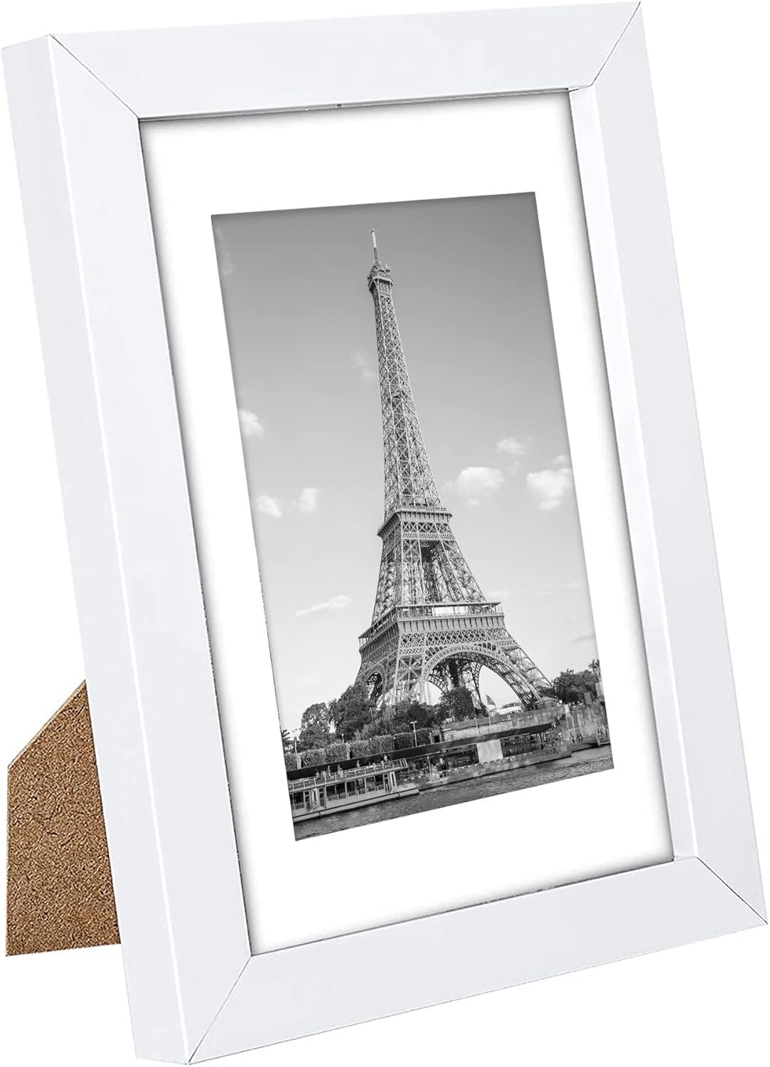 upsimples 5x7 Picture Frame Set of 10, Display Pictures 4x6 with Mat or 5x7 Without, Multi Photo Frames Collage for Wall or Tabletop Display, Black