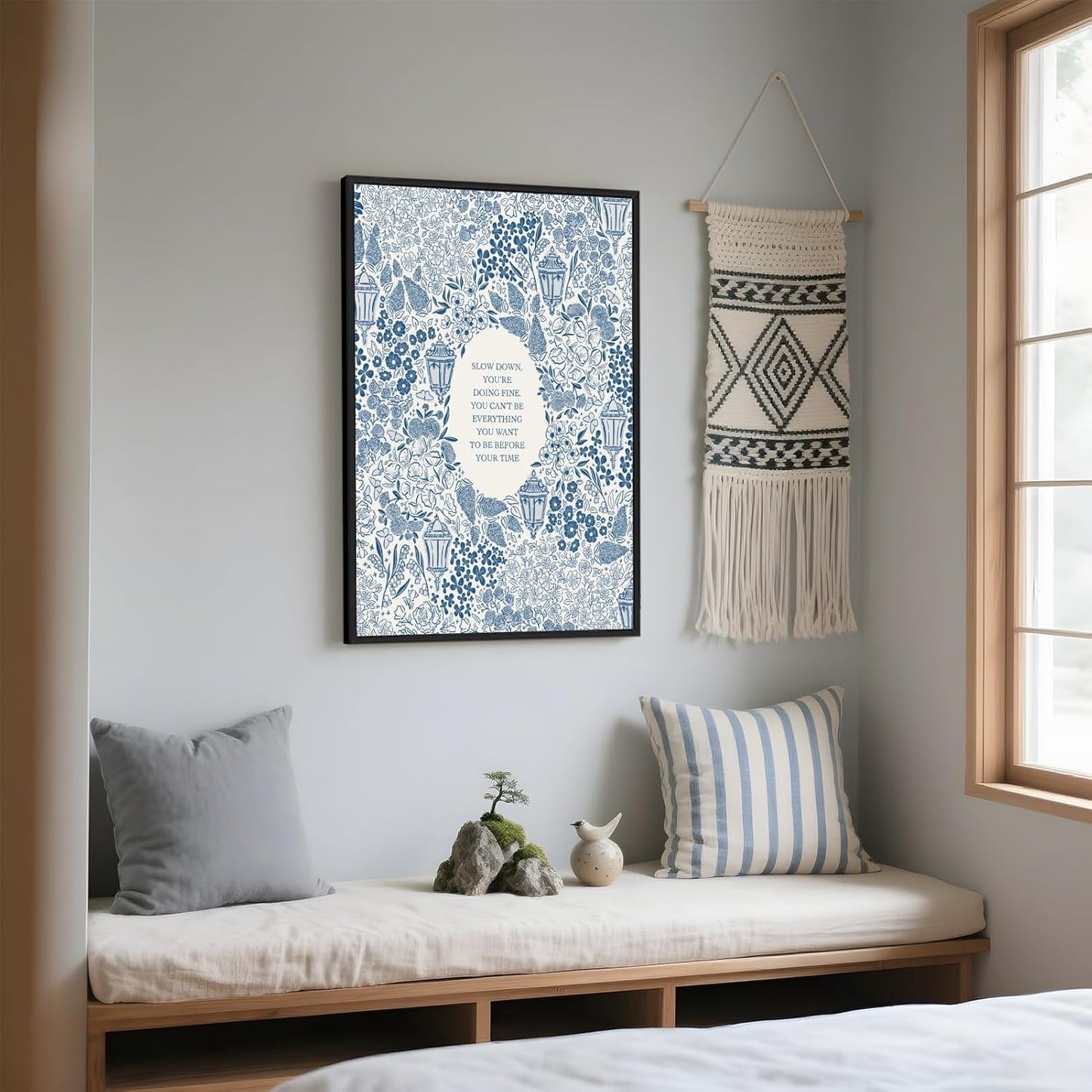 Framed Black And White Retro Newspaper Wall Art ItS Already Yours Universe Quote Poster Trendy Positive Inspirational Wall Decor for Bedroom Office Apartment Dorm Affirmation Canvas Print 8x12inch