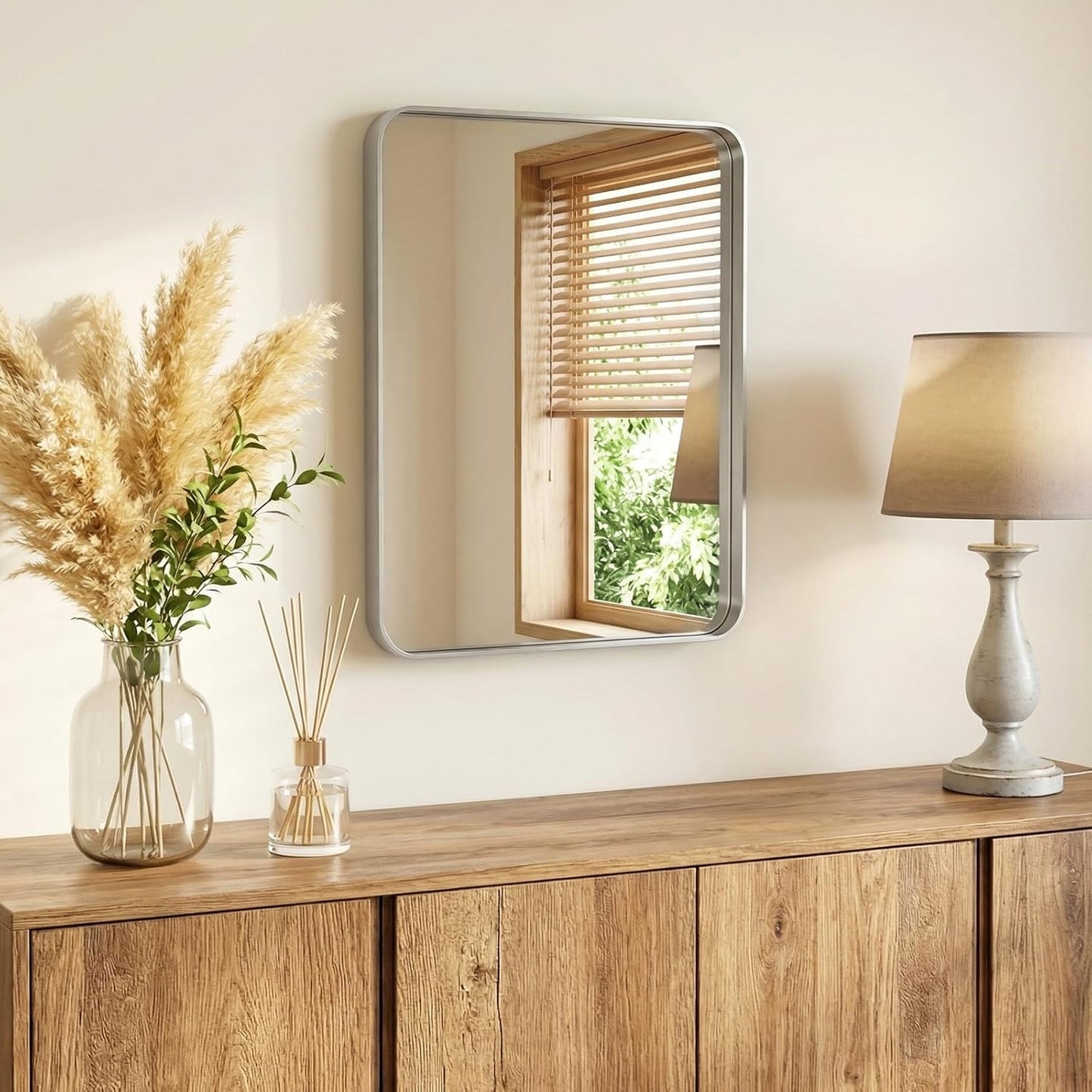 NEWBULIG Gold Round Wall Mirror 36 Inch, Bathroom Mirrors for Over Sink, Wall Decor for Bathroom, Entryway, Bedroom, Vanity