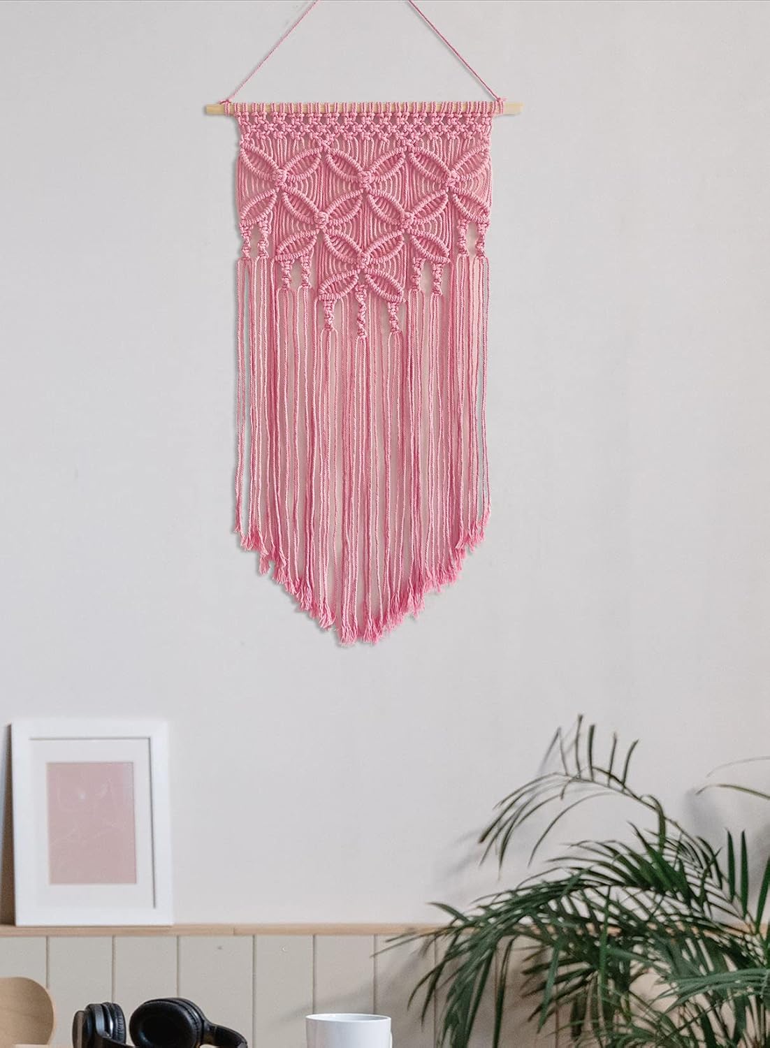 Handmade Cotton Home Decor Macrame Wall Hanging Navy