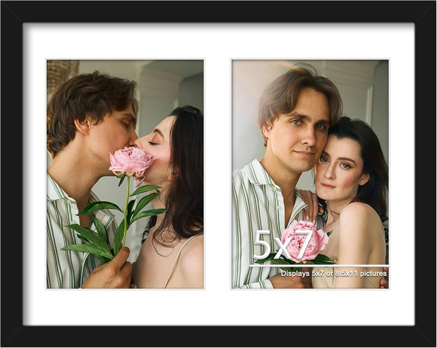 DUENPY 14x26 Collage Picture Frame 4x6 Collage Picture Frame Displays Twelve 4x6 inch Photos Available Horizontal Wall Mounting Display and Vertical Black - Colors B