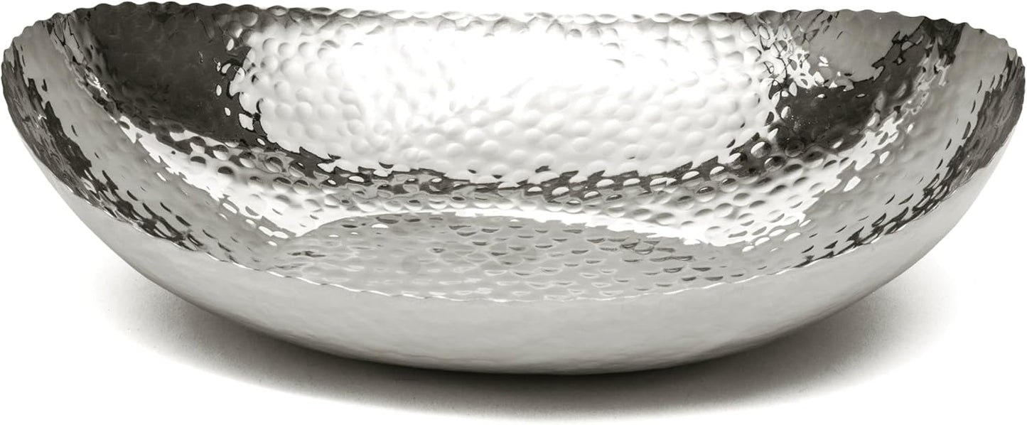 Monarch Abode Decorative Bowl for Home Decor – 7.5-Inch Black and Copper Plated Hand Hammered Key Bowls for Entryway Table, Fruit & Potpourri Bowl for Centerpiece, Modern Catch All Key Holder Bowl