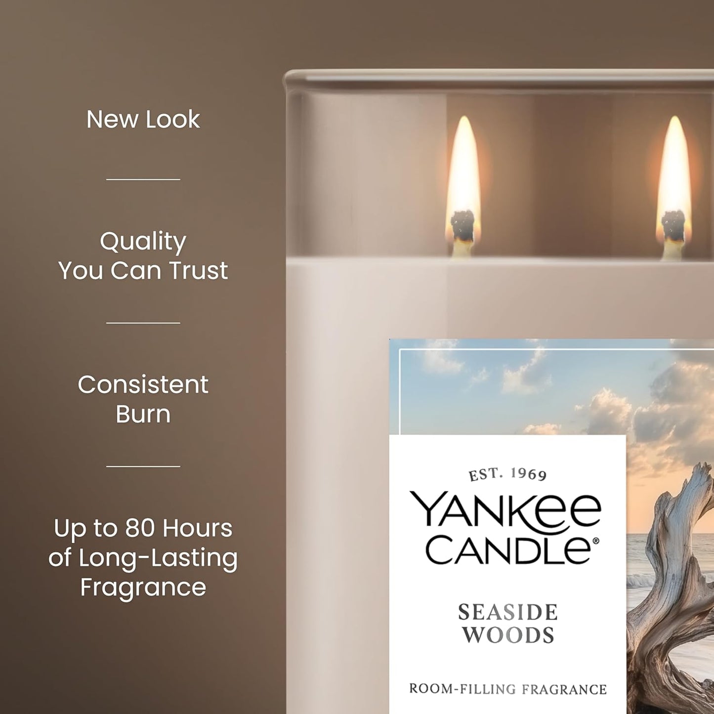 Yankee Candle Large Tumbler Scented Candle with up to 80 Hour Burn Time, Premium Plant Wax Blend for Consistent Burn, 20 oz Tumbler Candle with Room Filling Fragrance, Midsummer's Night