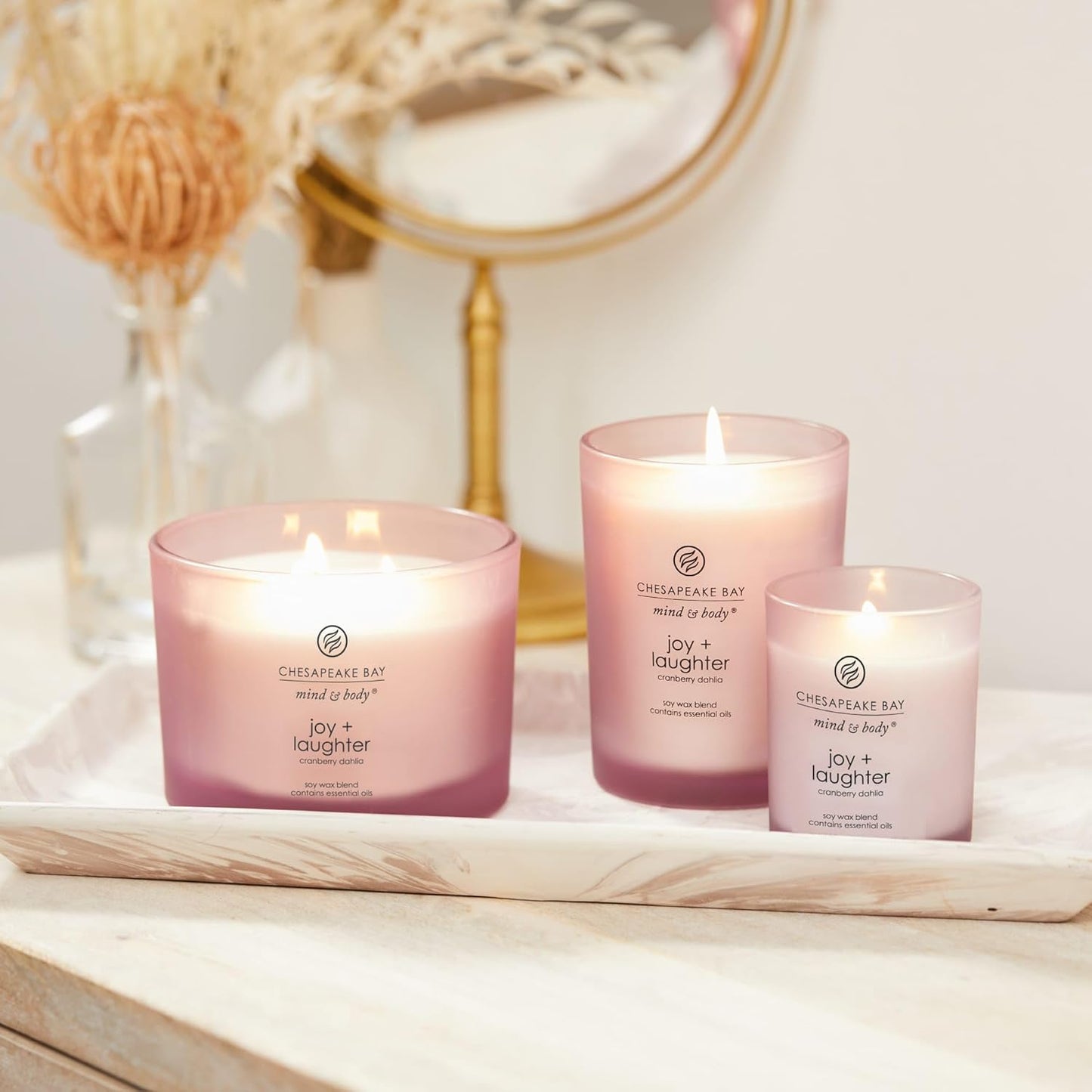 Chesapeake Bay Candle PT40886 Scented Candle Awaken + Invigorate (Lemongrass Eucalyptus) Medium Green Home Décor