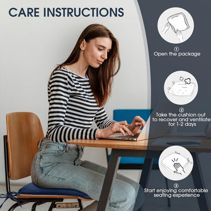 TushGuard Chair Cushions for Dining Chairs Set of 4, Soft Seat Cushions for Kitchen Chairs, Non-Slip Bottom with Ties, Comfortable Everyday Chair Pads, Grey
