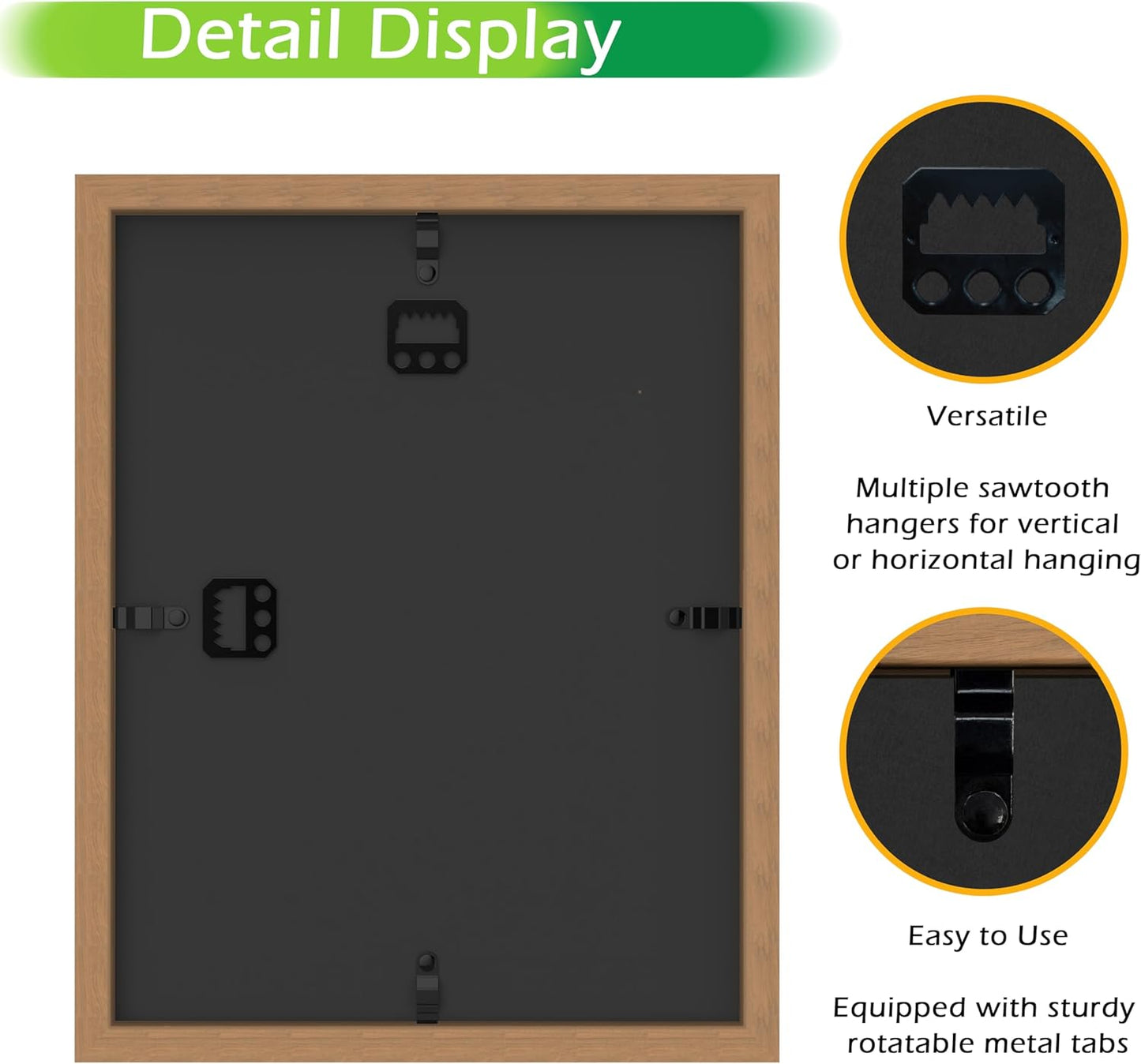 FrameWorks 11” x 14” Dark Oak Wooden Shadow Box Frame – Display Case with Soft Felt Back, Memory Box with Tempered Glass, Display Box with Elegant White Ball Push Pins, Wooden Flower Box