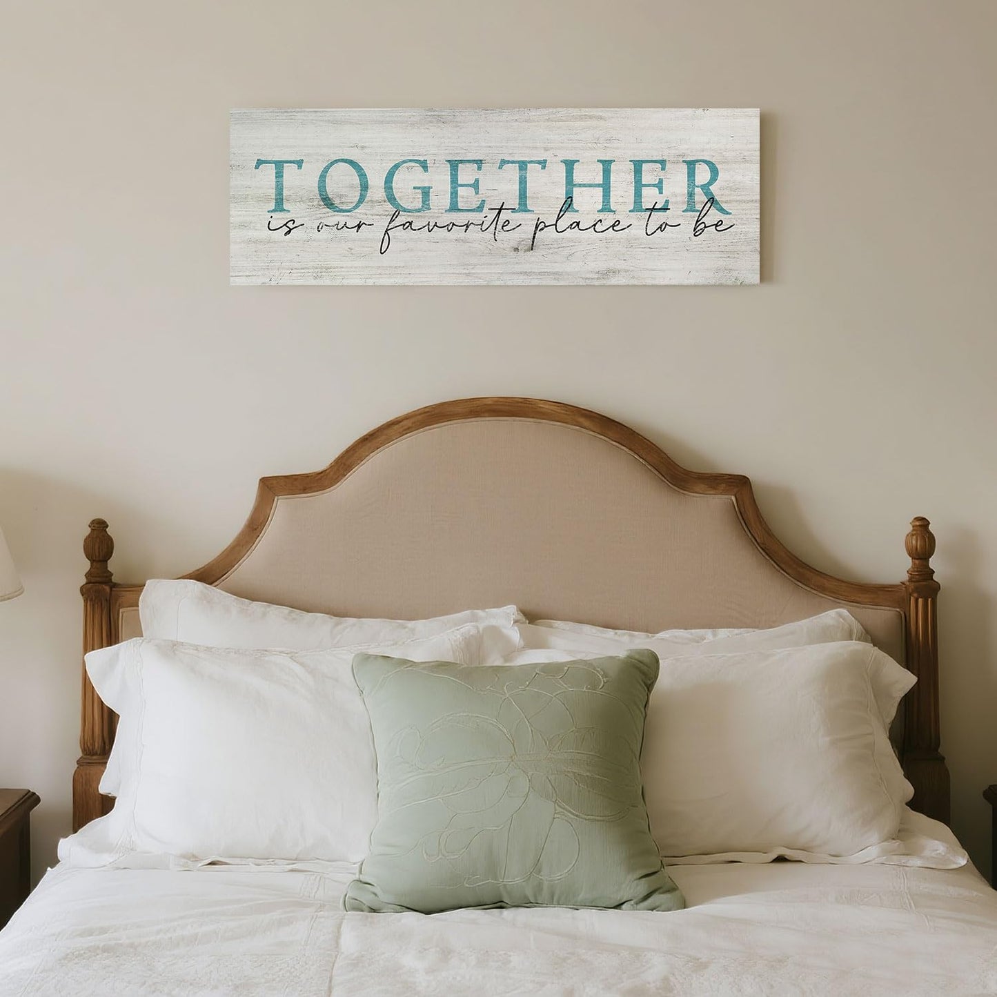 Quotes Wall Decor Enjoy the Little Things Sign Family Wall Signs Canvas Prints Rustic Wooden Wall Art Wood Pictures for Living Room Bedroom Office Home Decor, 6 X 17 Inch Framed