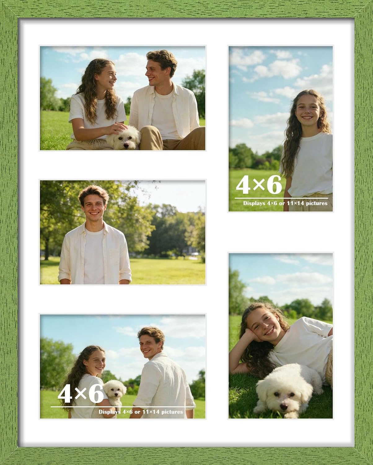 DUENPY 14x26 Collage Picture Frame 4x6 Collage Picture Frame Displays Twelve 4x6 inch Photos Available Horizontal Wall Mounting Display and Vertical Black - Colors A