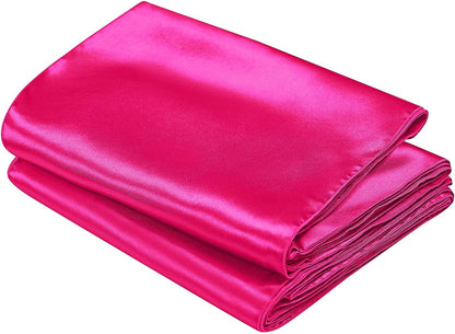 SiinvdaBZX 4 Pcs Royal Blue Satin Table Runner 12 x 108 inches Long, Bright Smooth Satin Wedding Table Runner Decorations for Birthday Parties, Buffet, Banquets, Graduations, Engagements