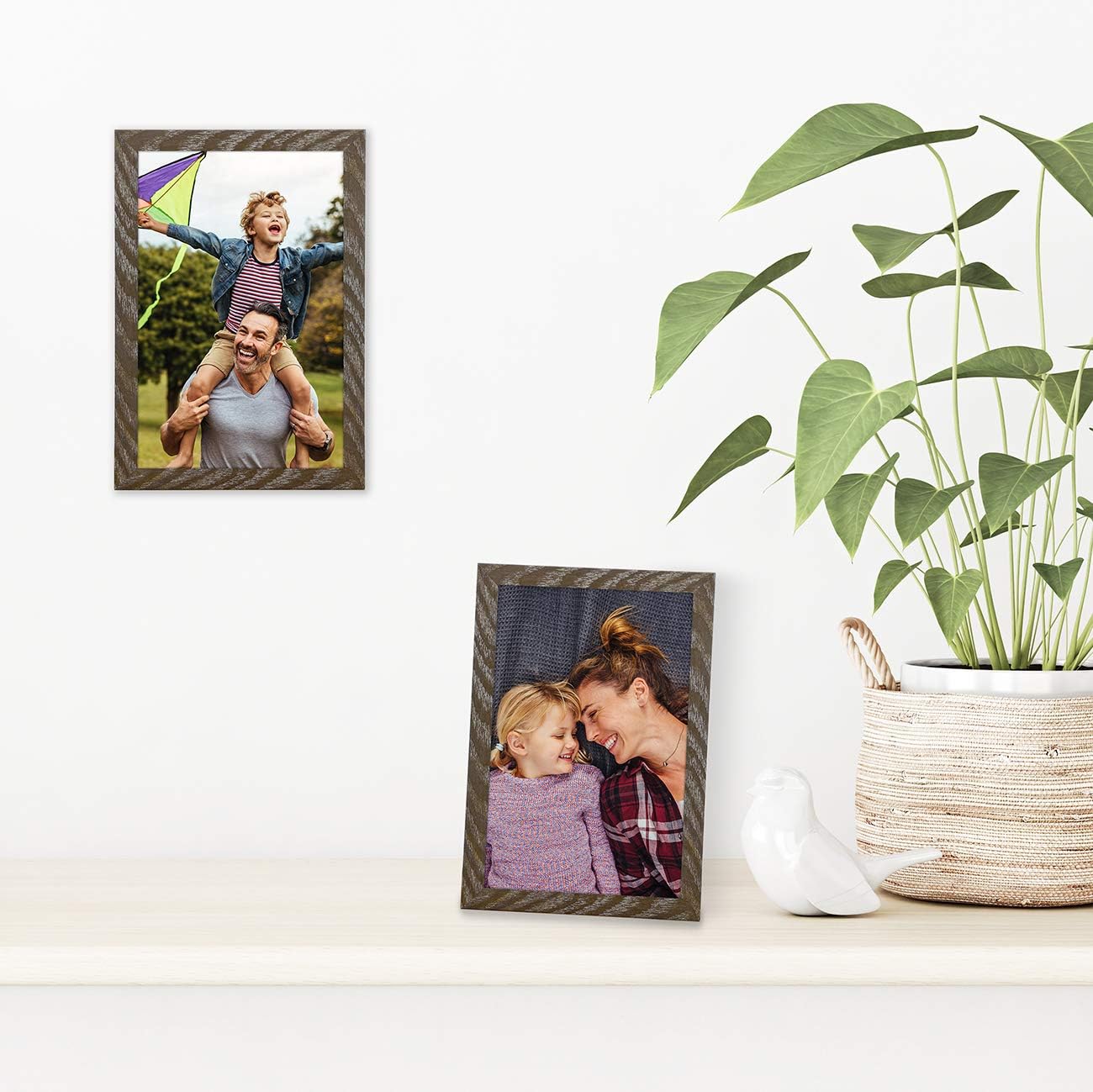 Americanflat 24x36 Poster Frame with Polished Plexiglass - Streamline Collection - Thin Border Picture Frame for Wall Display - Hanging Hardware Included - Black - Colors A