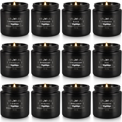 Howemon 24 Pack Scented Candles Set for Home, Relaxing Stress Relief, Aromatherapy - Natural Soy Wax and Fragrance - Gifts for Women, Mom, Best Friend, Wife, Birthday