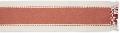 DII Dobby Stripe Woven Table Runner, 13x72-inch, French Blue