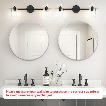 Fabuday Black Circle Mirror for Wall 20 inch - Round Mirrors for Bathroom, Entryway, Living Room, Hallway, Bedroom Decor, Small Matte Framed