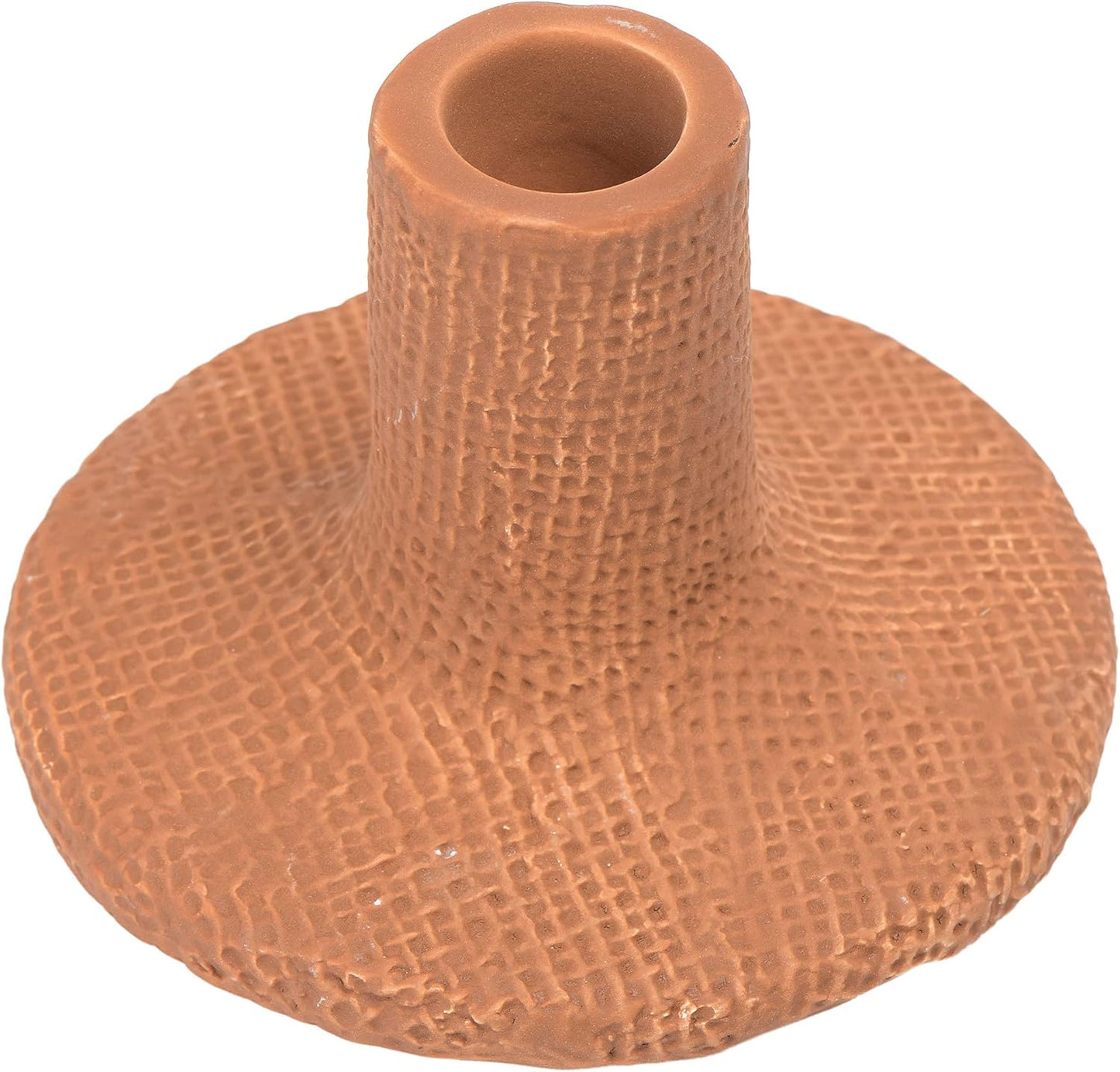 Main + Mesa Stoneware Pillar & Taper Candle Holders, Set of 2