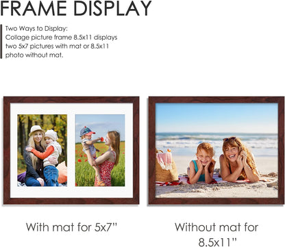 DUENPY 14x26 Collage Picture Frame 4x6 Collage Picture Frame Displays Twelve 4x6 inch Photos Available Horizontal Wall Mounting Display and Vertical Black - Colors B