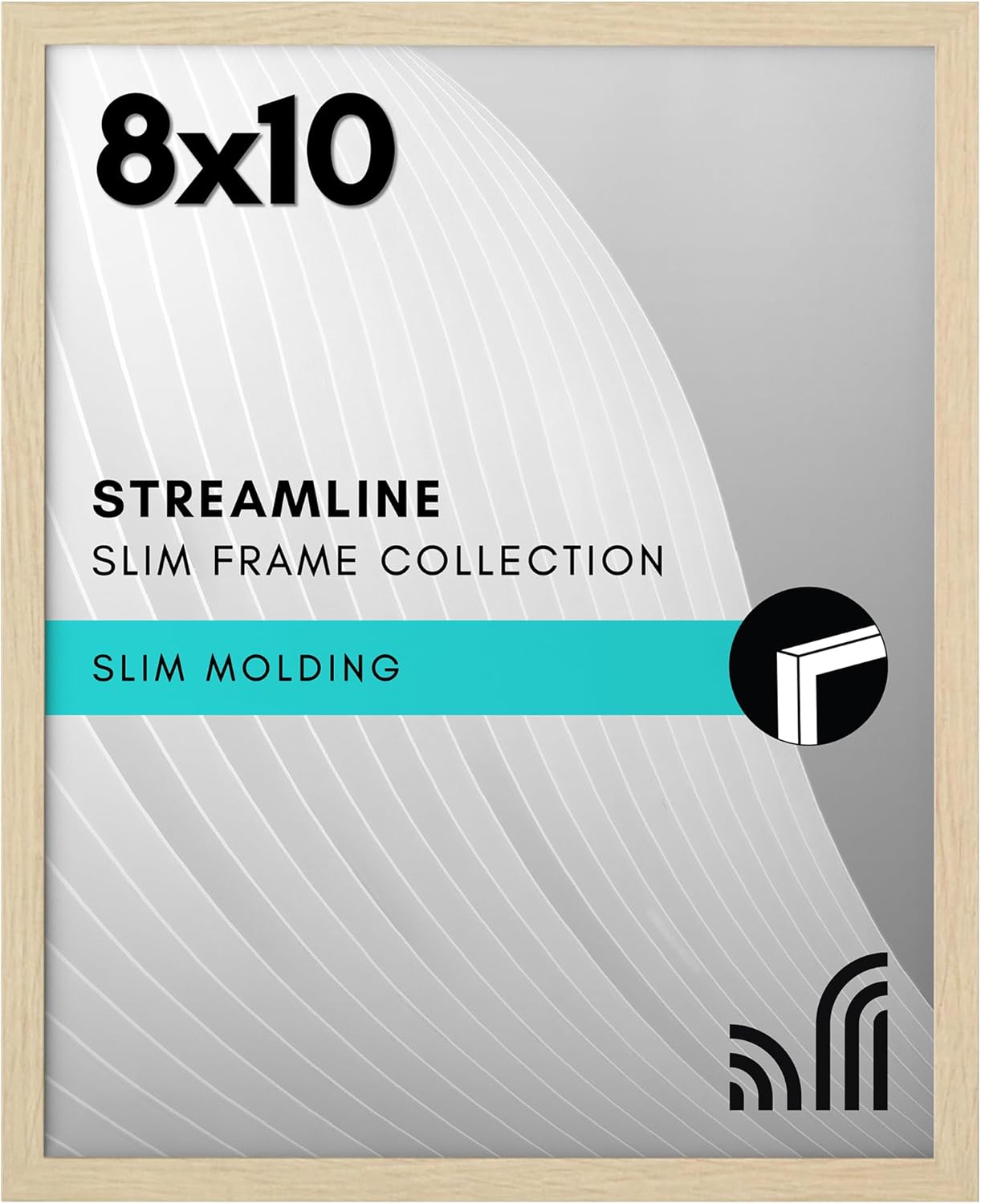Americanflat 24x36 Poster Frame with Polished Plexiglass - Streamline Collection - Thin Border Picture Frame for Wall Display - Hanging Hardware Included - Black - Colors B