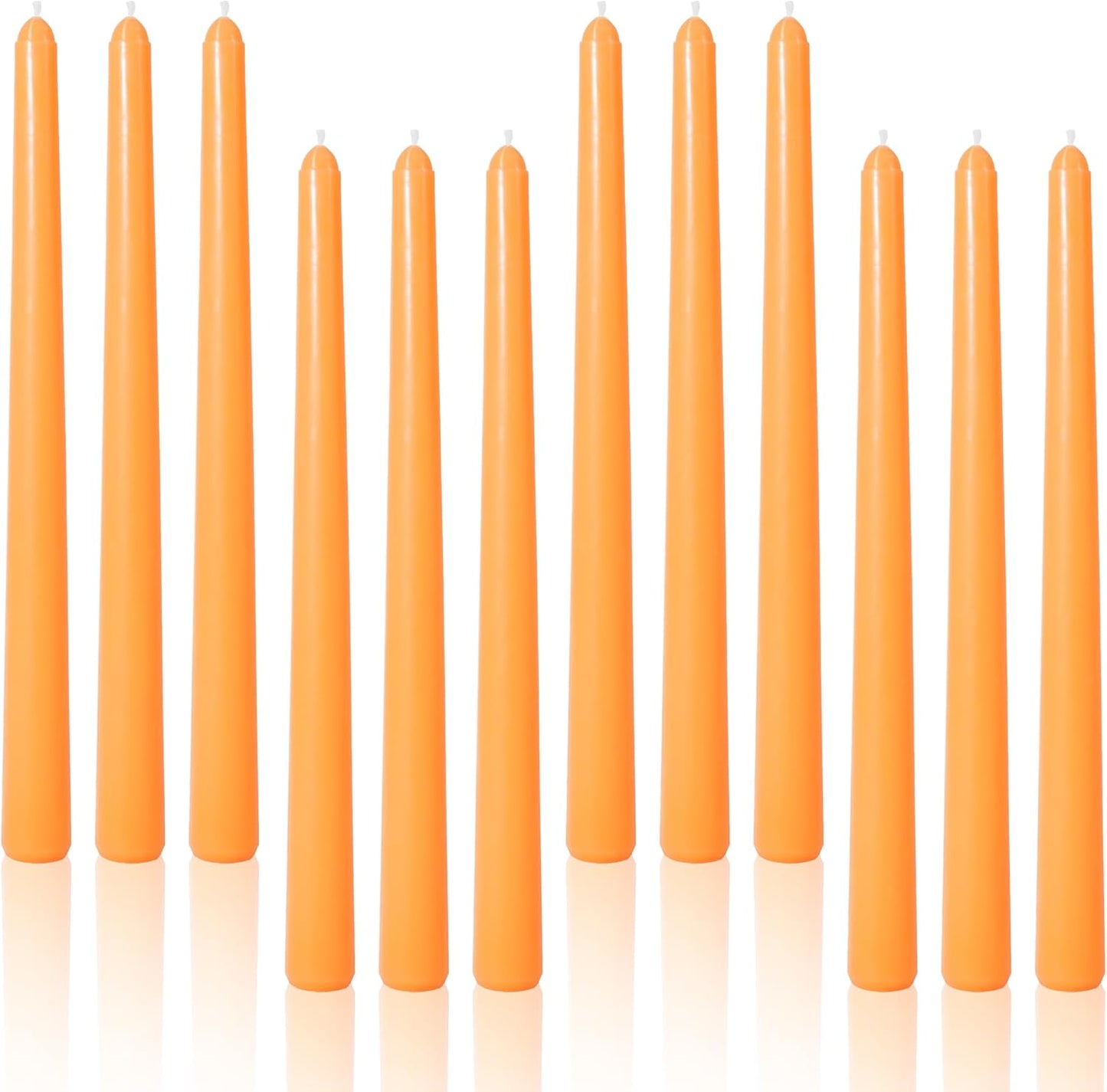 Viyffo Taper Candles, 10 Inch, 4 Pack, Olive Glow – Unscented, Dripless & Smokeless Design, Up to 8 Hour Burn – Long Tall Taper Candlesticks for Wedding, Dinner & Home Decor