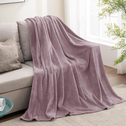 BEDELITE Fleece Blanket Black Throw Blankets for Couch & Bed, Luxury Plush Cozy Fuzzy Blanket 50x60 inches, Super Soft Warm Lightweight Throw Blanket for Travel Camping - Colors B