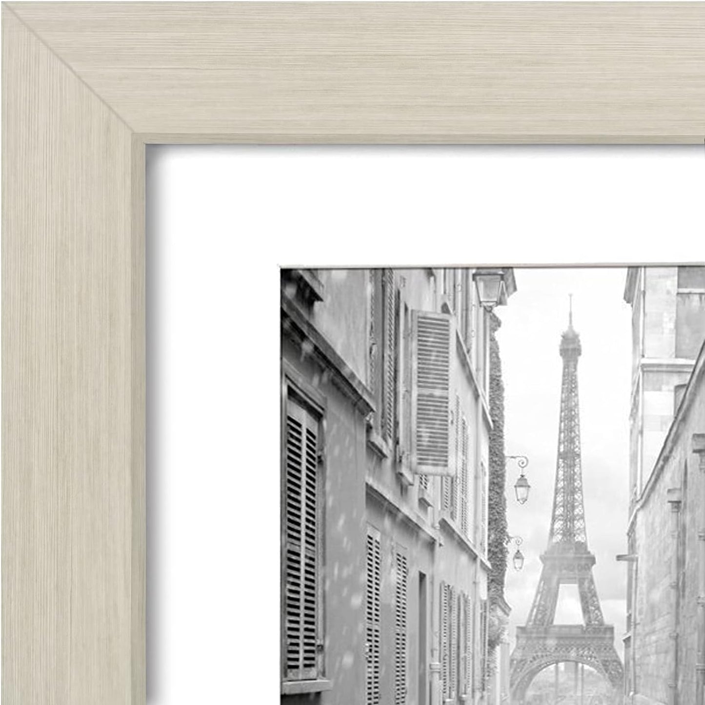 Americanflat 8x10 Picture Frame with Shatter-Resistant Glass - Use as 5x7 Frame with Mat or Display 8x10 Photo Without Mat - Signature Collection - Picture Frames for Tabletop and Wall Display - Black