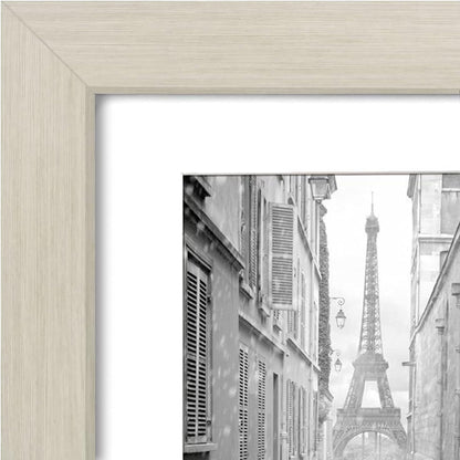 Americanflat 8x10 Picture Frame with Shatter-Resistant Glass - Use as 5x7 Frame with Mat or Display 8x10 Photo Without Mat - Signature Collection - Picture Frames for Tabletop and Wall Display - Black