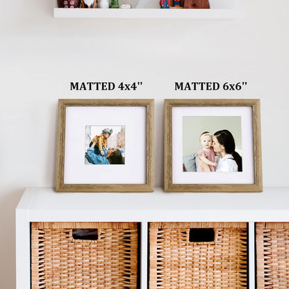 Egofine 12x16 Picture Frame Black, Covered by Plexiglass Made of Solid Wood, Display Pictures 9x12 and 11x14 with Mat or 12x16 Without Mat, for Wall Mounting Photo Frame - Colors A