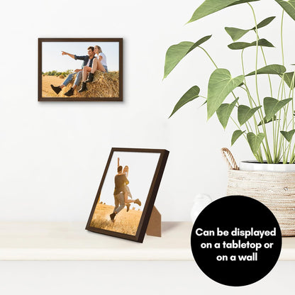 Americanflat 24x36 Poster Frame with Polished Plexiglass - Streamline Collection - Thin Border Picture Frame for Wall Display - Hanging Hardware Included - Black - Colors B