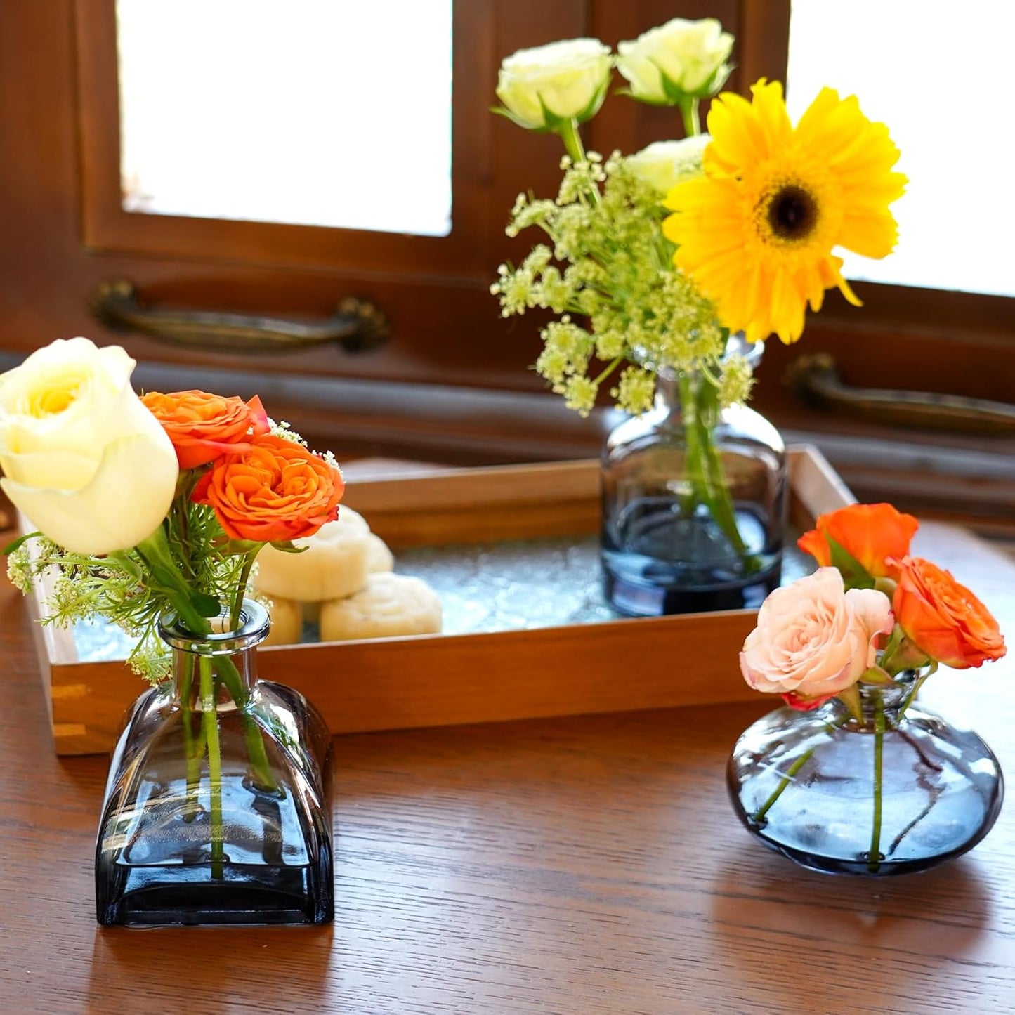 Bud Vases Set of 12, Clear Glass Bud Vase in Bulk, Small Vases for Centerpiece Mini Modern Flower Vase Transparent, Wedding Party Table Home Decor