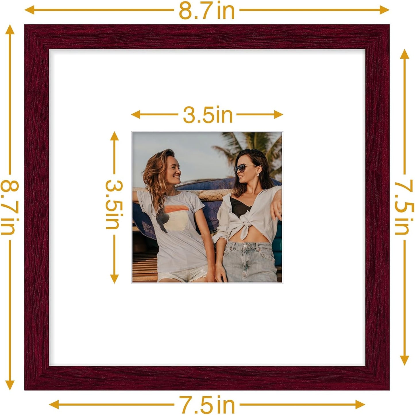 Vittanly 11x14 Picture Frame, Display Pictures 8x10 with Mat or 11x14 without Mat, Photo Frame for Wall Mounting, Black, 1 Pack - Colors B