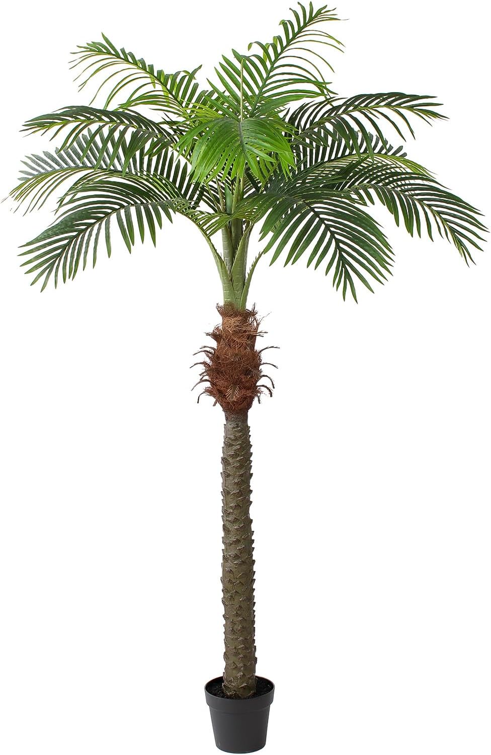 YEPDIN 6 Ft Artificial Tropical Palm Tree With 24 Removable Leaves - Large Faux Plant for Indoors and Outdoors, Silk Housewarming Gift, K185