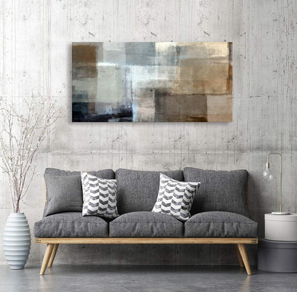 Baisuart S02250 Canvas Prints Wall Art Beach Sunset Ocean Waves Nature Pictures Stretched Canvas Wooden Framed for living Room Bedroom and Office