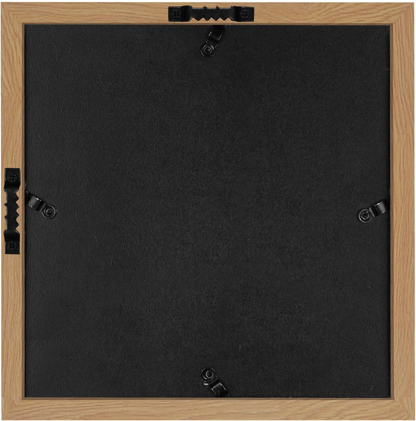 Americanflat 12x16 Shadow Box Frame with Polished Plexiglass - Silhouette Collection - Large Shadow Box Display Case for Tabletop and Wall Display - Black with Soft Felt Back