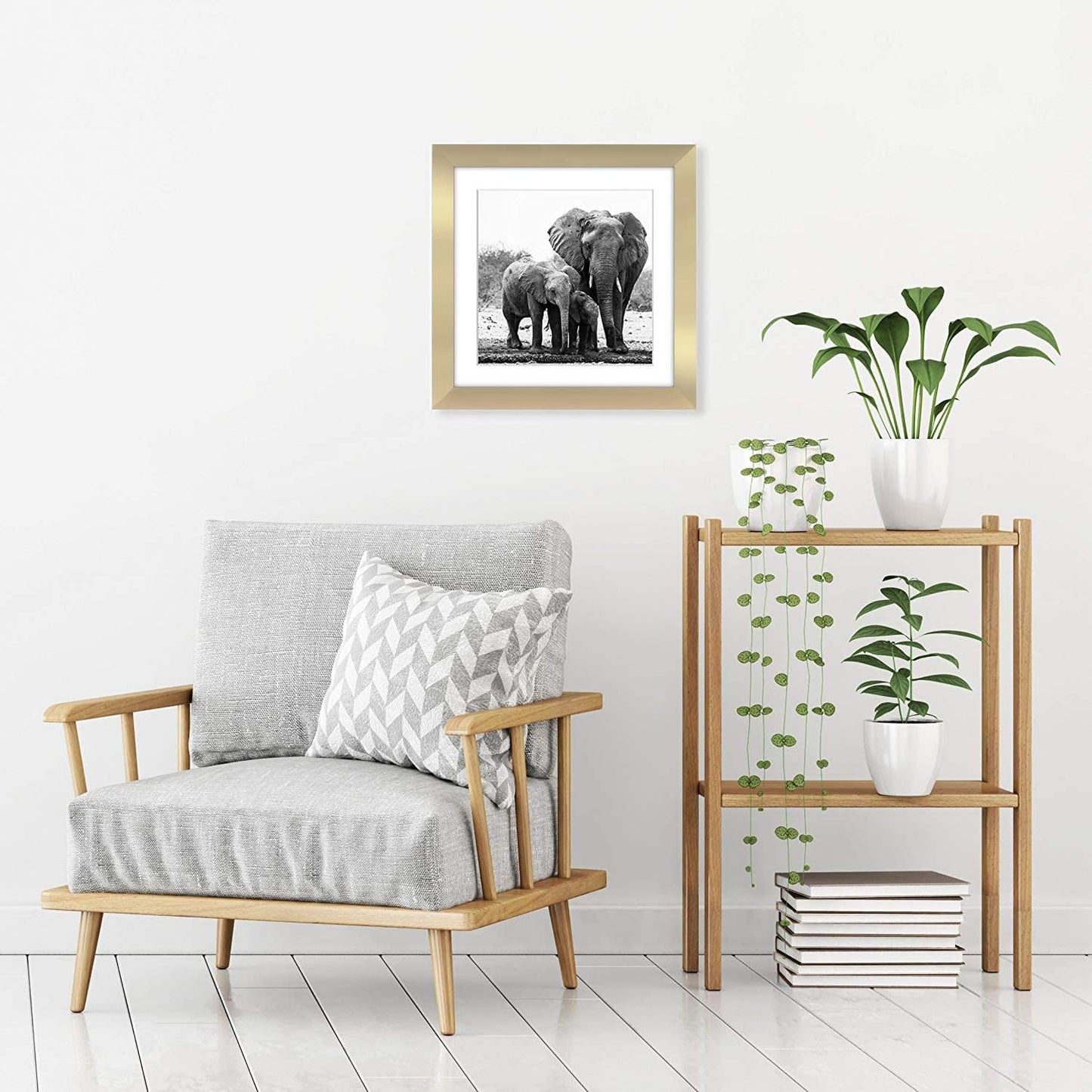 Americanflat 8x10 Picture Frame with Shatter-Resistant Glass - Use as 5x7 Frame with Mat or Display 8x10 Photo Without Mat - Signature Collection - Picture Frames for Tabletop and Wall Display - Black