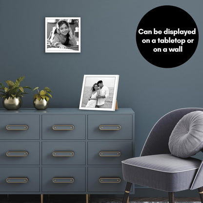 Americanflat 24x36 Poster Frame with Polished Plexiglass - Streamline Collection - Thin Border Picture Frame for Wall Display - Hanging Hardware Included - Black - Colors A