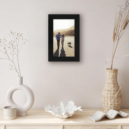 Americanflat 12x18 Poster Frame with Shatter-Resistant Glass - Signature Collection - Gallery-Style Frames Made of Engineered Wood - Photo Frame for Wall Display - Black - Colors A
