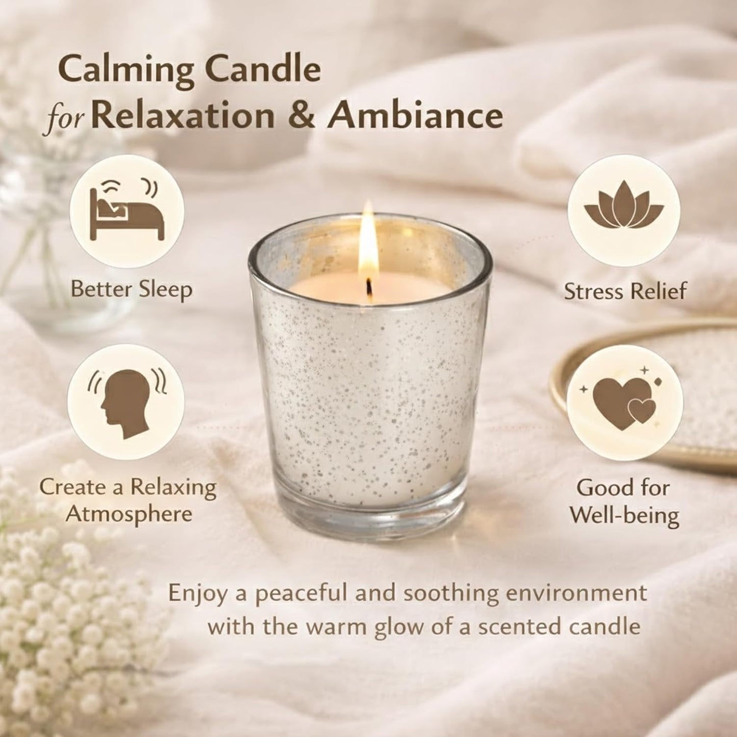 48-Pack Clear Glass Votive Candles – 10–12 Hour Long Burn, Unscented, Ivory, Bulk Set for Weddings, Events & Table Centerpieces – Hosley