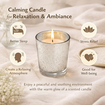 48-Pack Clear Glass Votive Candles – 10–12 Hour Long Burn, Unscented, Ivory, Bulk Set for Weddings, Events & Table Centerpieces – Hosley