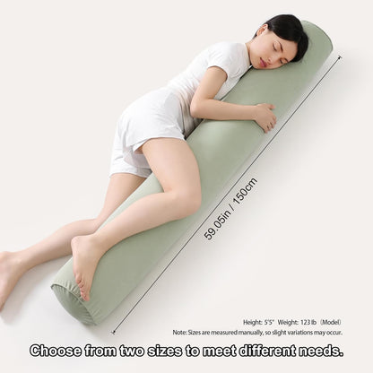 Body Pillow for Adults,Long Round Pillow,Big Cylindrical Pillow,Large Full Bolster Pillows for Side Sleepers (Steel Gray, 47.24"*7.87")