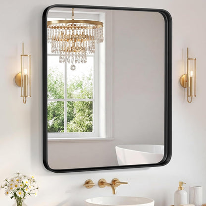 NEWBULIG Gold Round Wall Mirror 36 Inch, Bathroom Mirrors for Over Sink, Wall Decor for Bathroom, Entryway, Bedroom, Vanity