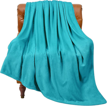 BEDELITE Fleece Blanket Black Throw Blankets for Couch & Bed, Luxury Plush Cozy Fuzzy Blanket 50x60 inches, Super Soft Warm Lightweight Throw Blanket for Travel Camping - Colors A