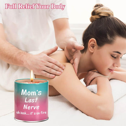 Gifts for Mom Birthday from Daughter Son, Christmas Stocking Stuffers Gifts for Mom Present Mothers Day Great ldeas Funny Unique New Mother Thanksgiving Adoptive 9oz Scented Candle