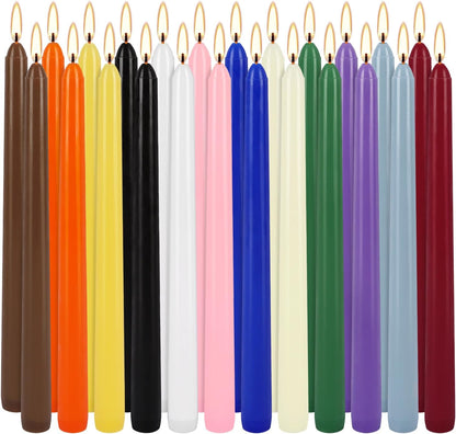 YOROXRG 40 Pack Spell Chime Candles-4 Inch Multi-Colored Taper Candles Sticks-for Home Decor Kitchen Decor Wedding Decoration-10 Colours