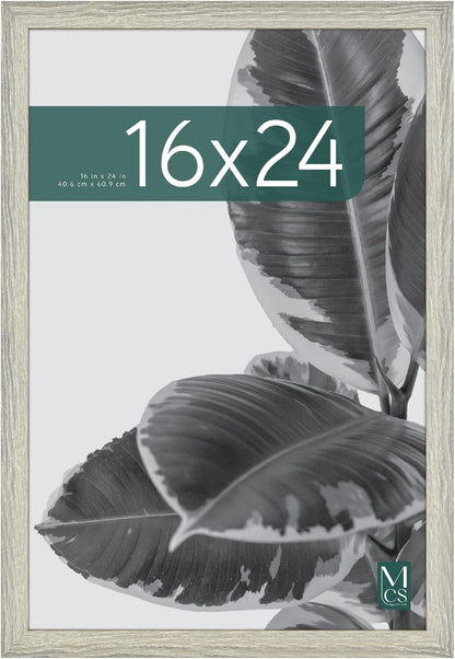 MCS Studio Gallery 16x24 Poster Frame Black Woodgrain Engineered Wood, Vertical & Horizontal Wall Hanging Large Picture Frame for Photos, Posters & Art Prints (1-Pack)
