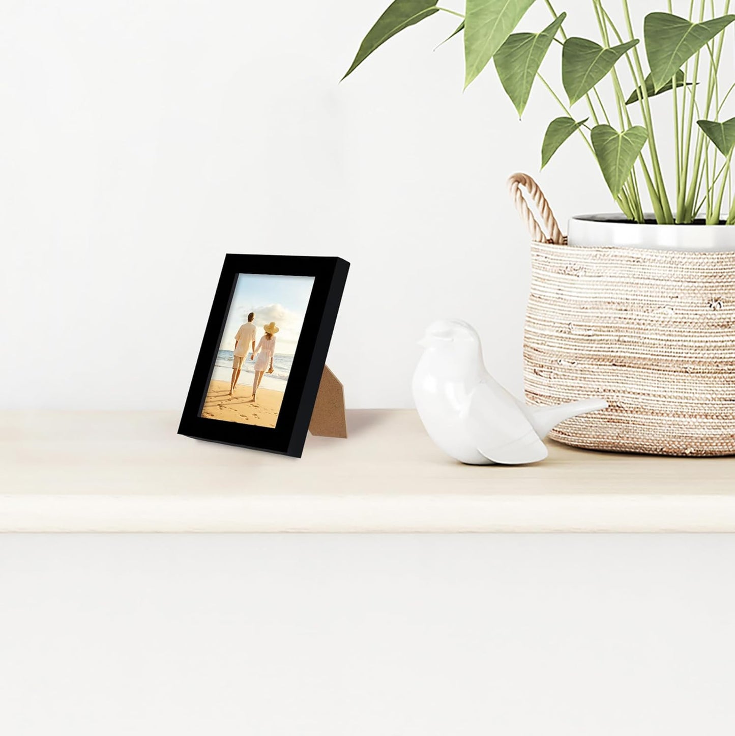 Americanflat 24x36 Poster Frame with Polished Plexiglass - Streamline Collection - Thin Border Picture Frame for Wall Display - Hanging Hardware Included - Black - Colors A