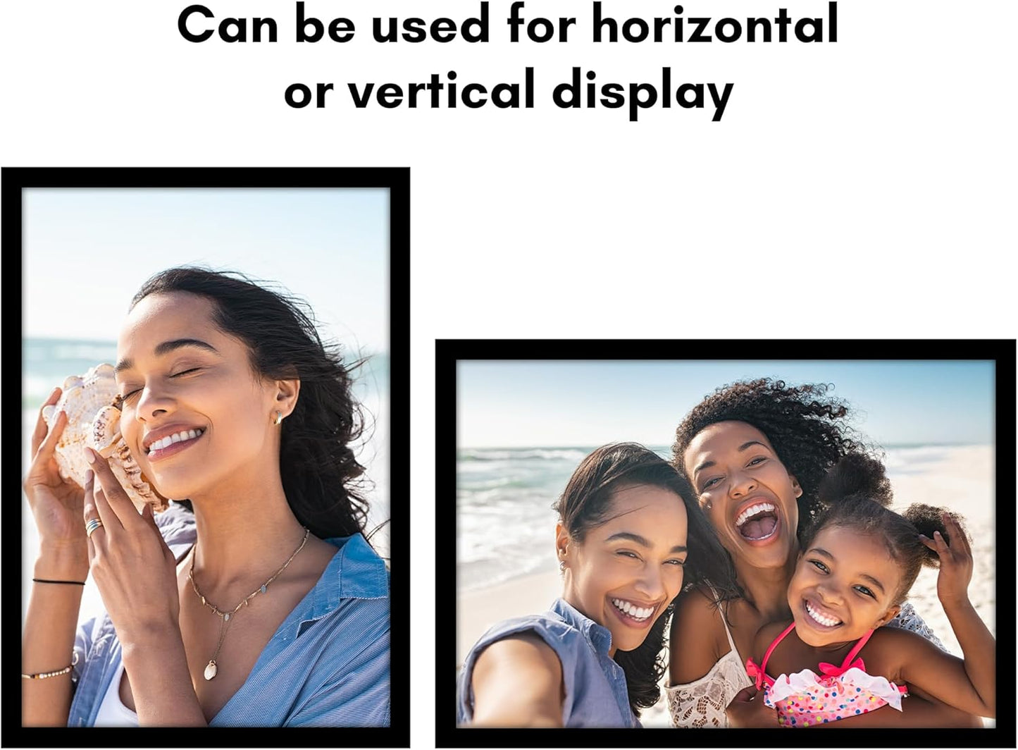 Americanflat 16x20 Picture Frame with Polished Plexiglass - Black Picture Frame - Wide Photo Frames Made of Engineered Wood for Vertical or Horizontal Wall Display - Epic Collection - Black - Colors A