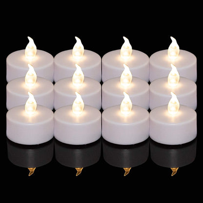 Nancia 100PACK Flameless LED Tea Lights Candles, Realistic and Bright Flickering Long Lasting 200Hours Battery-Powered, Ideal Party, Wedding, Birthday, Gifts Home Decoration Warm Yellow