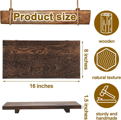 Nuogo Wood Riser Tray Soap, Stand Soap Tray for Kitchen Sink, Wood Pedestal for Kitchen Counter Sink Stand Decorative Rustic Bathroom Dishes Plant Bottles Candles Display(12 x 7 Inch,Brown)