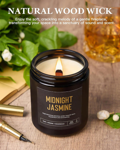 4 Pack Scented Candles Gifts for Women: 28oz Natural Soy Candles for Home Scented, Up to 200H Burning, Aromatherapy Candle Set, Jar Candle Gift Set for Spa Bath Meditation Birthday Valentine's Gifts